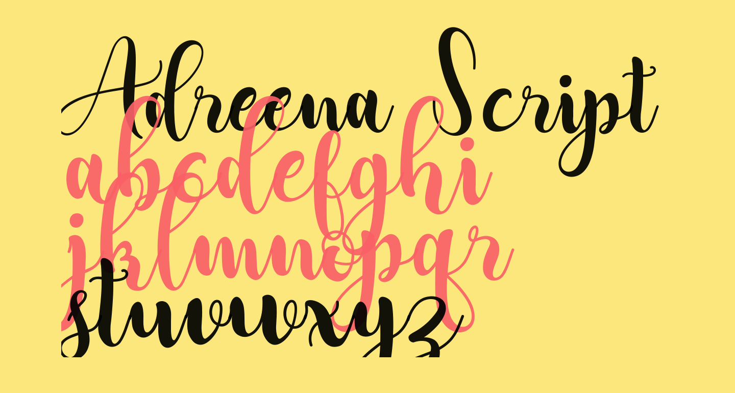 Adreena Script Demo Regular free Font - What Font Is
