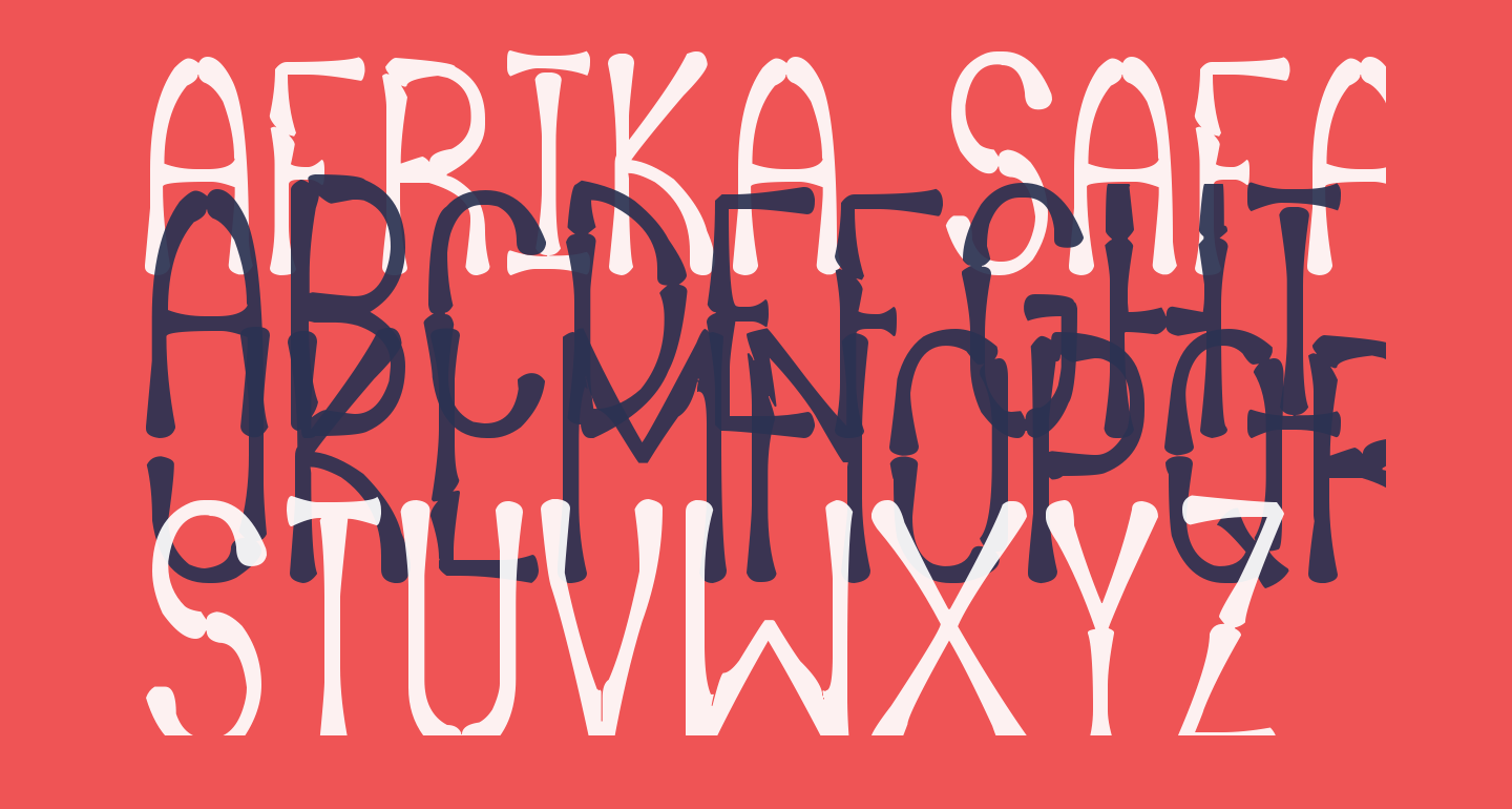 afrika safari rebuild font