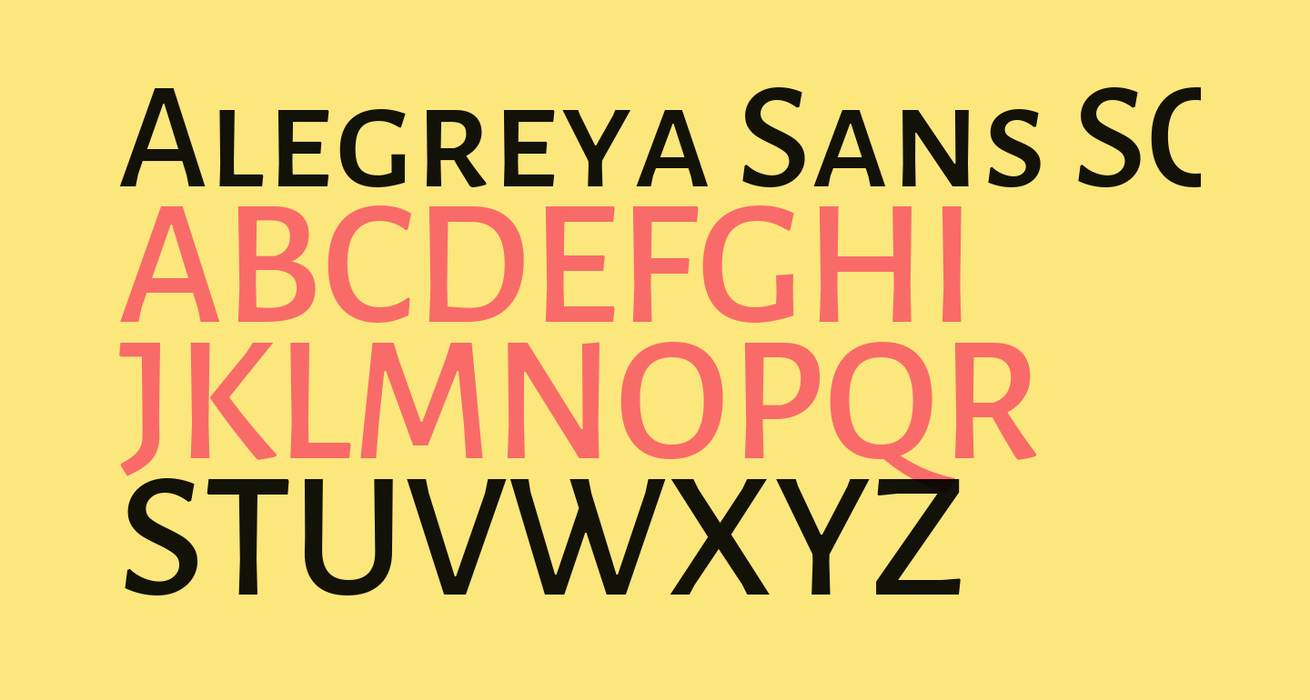 Alegreya Sans Sc Medium Free Font - What Font Is