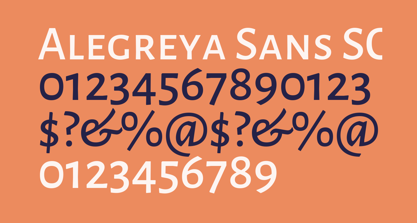 Alegreya Sans SC Medium free Font - What Font Is