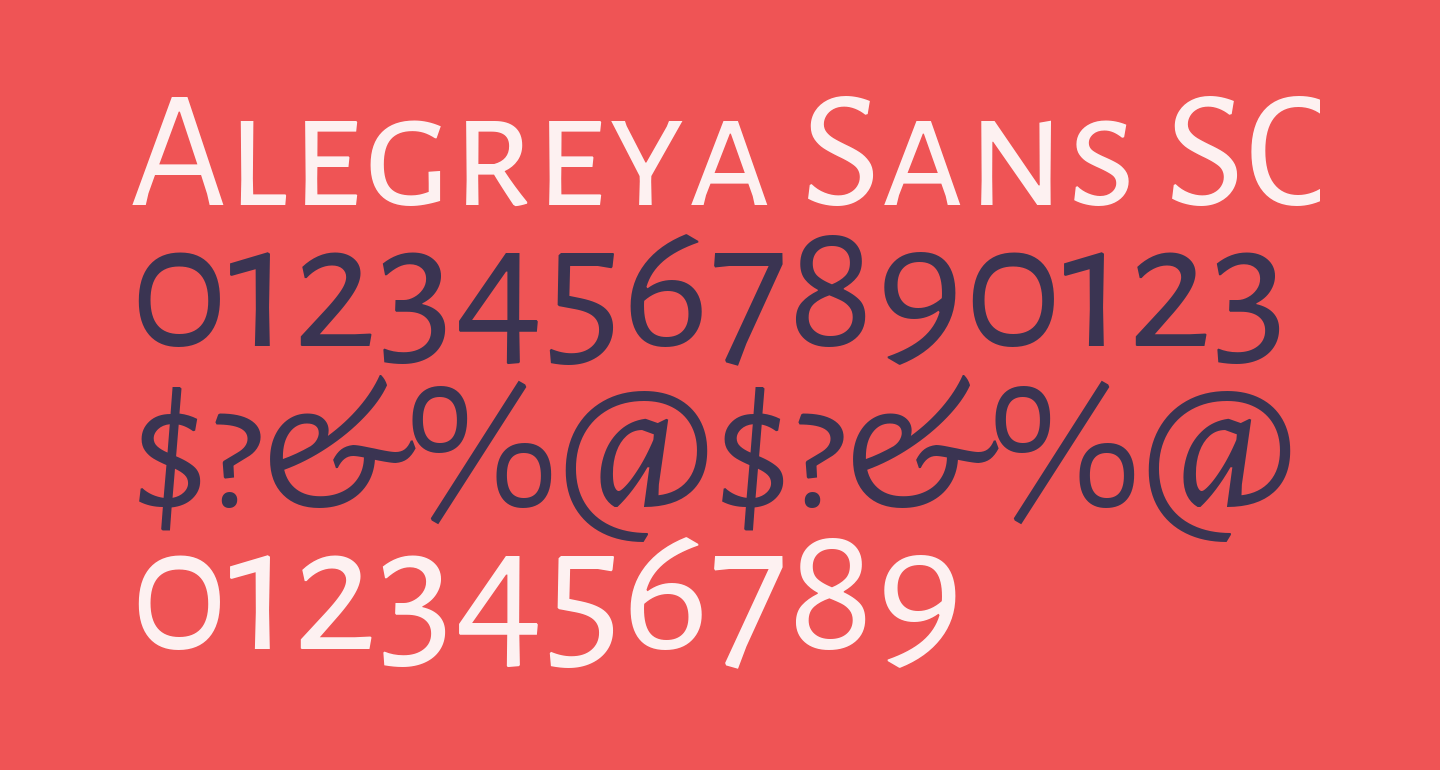 Alegreya Sans SC Regular free Font - What Font Is