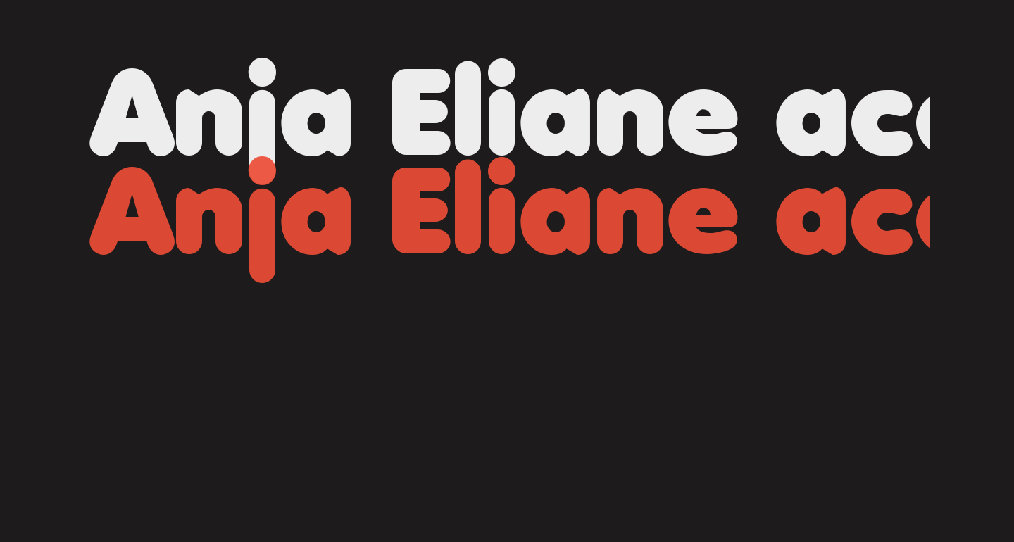 Anja Eliane accent Nornal free Font What Font Is