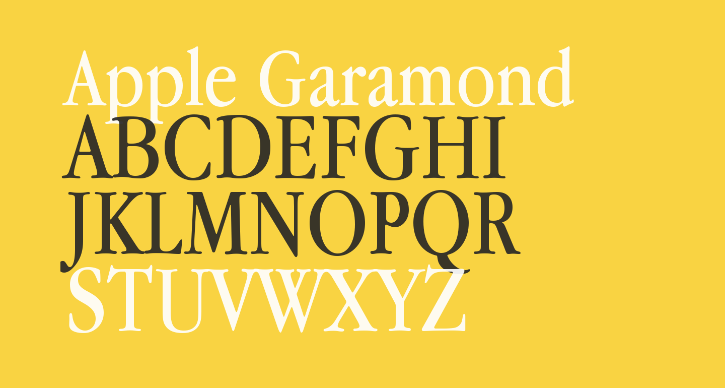 download garamond font for mac