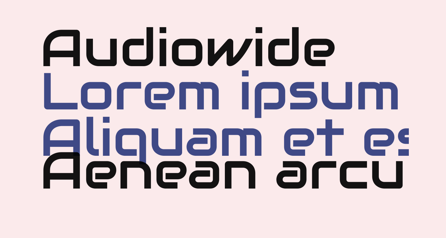 Audiowide free Font What Font Is