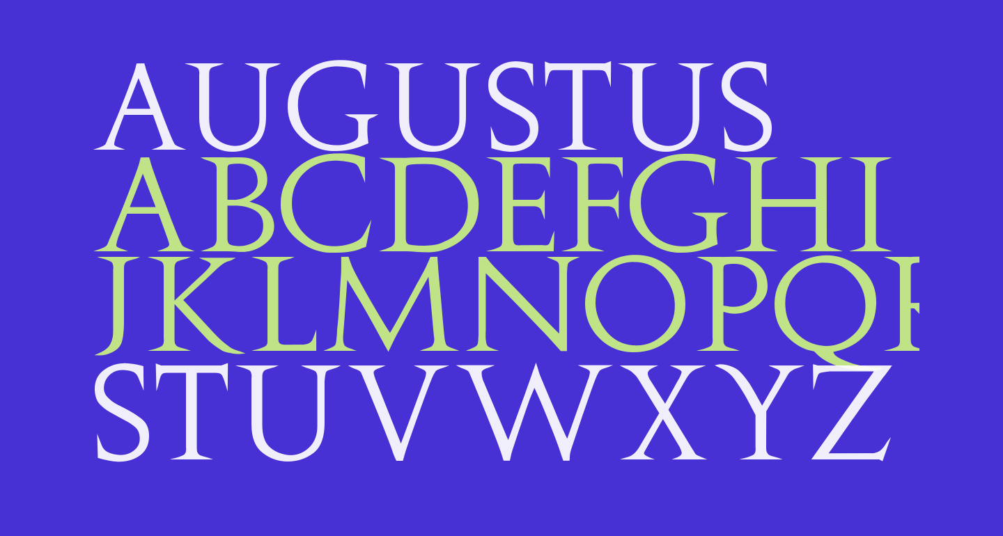 Augustus free Font - What Font Is