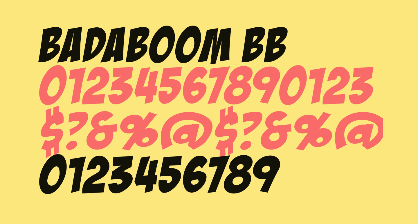 badaboom free font google docs
