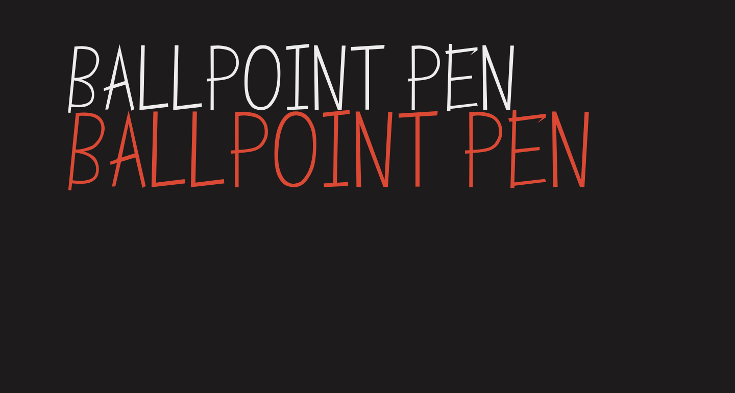 Ballpoint Pen free Font What Font Is