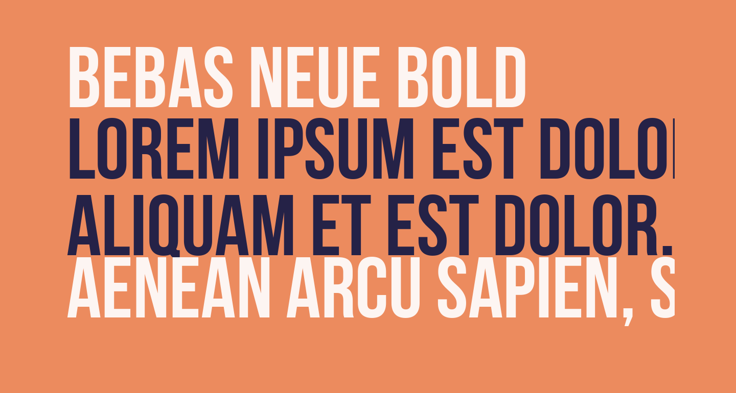 Bebas Neue Bold free Font - What Font Is