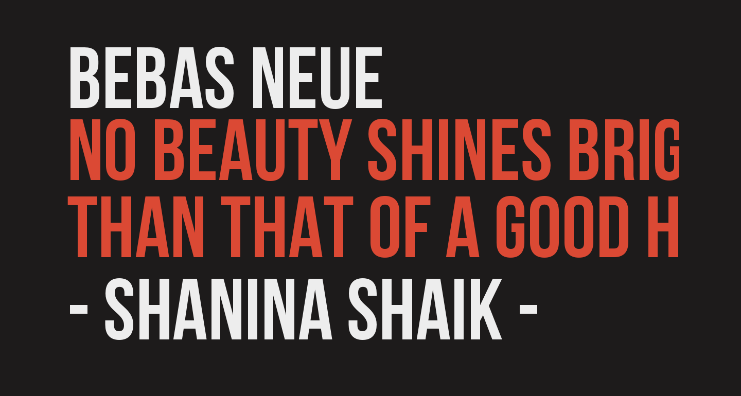 Bebas Neue free Font - What Font Is
