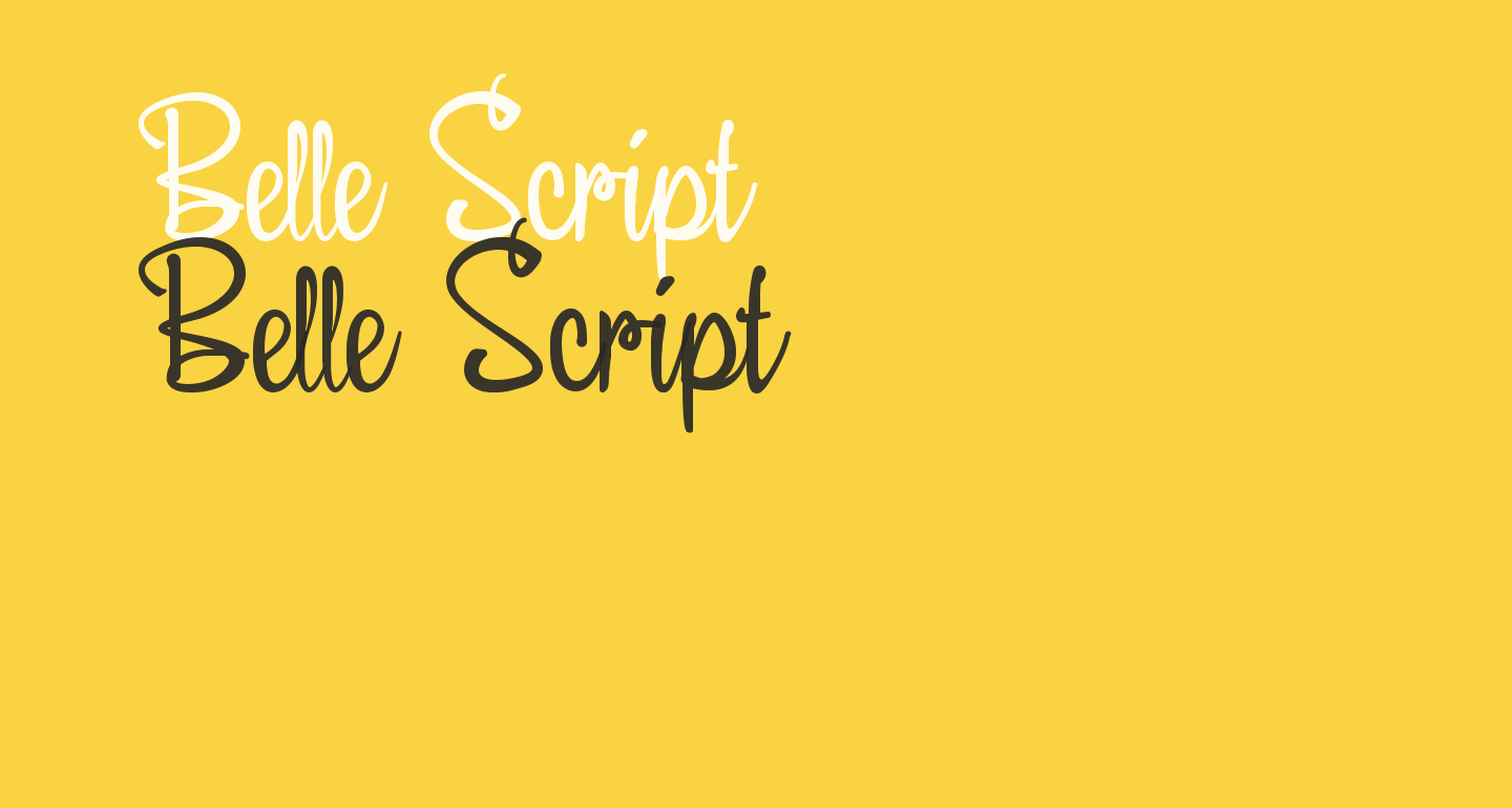 Belle Script Free Font - What Font Is