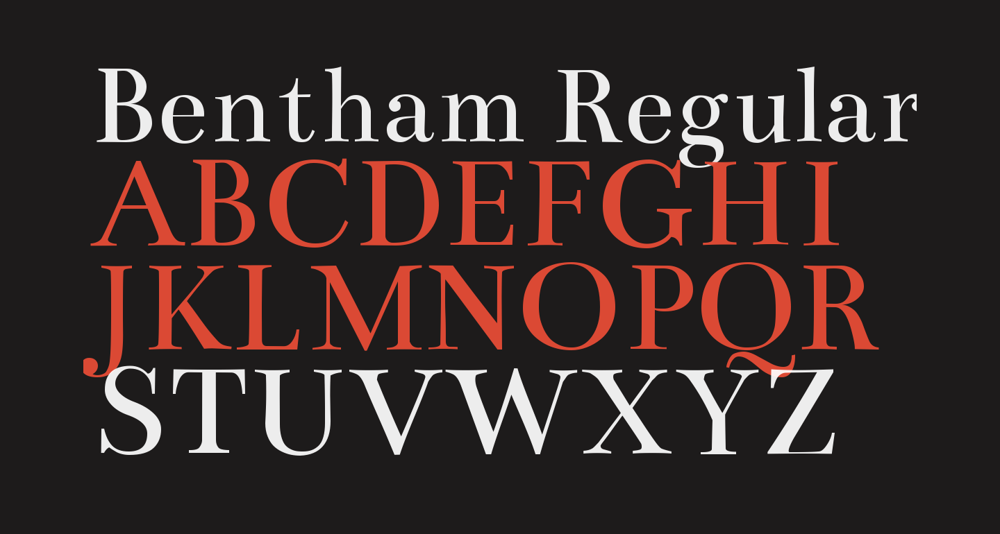 Bentham Regular Free Font What Font Is