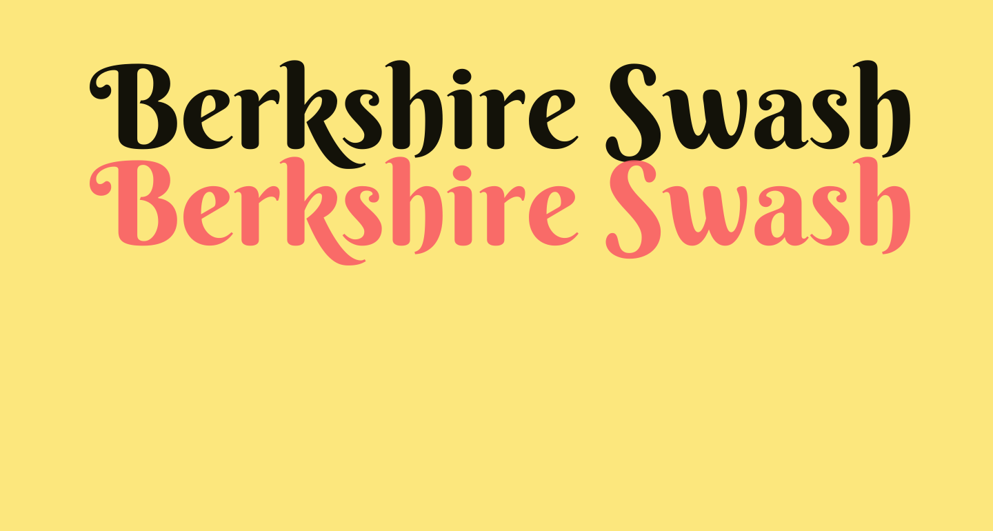 Berkshire Swash Regular free Font What Font Is