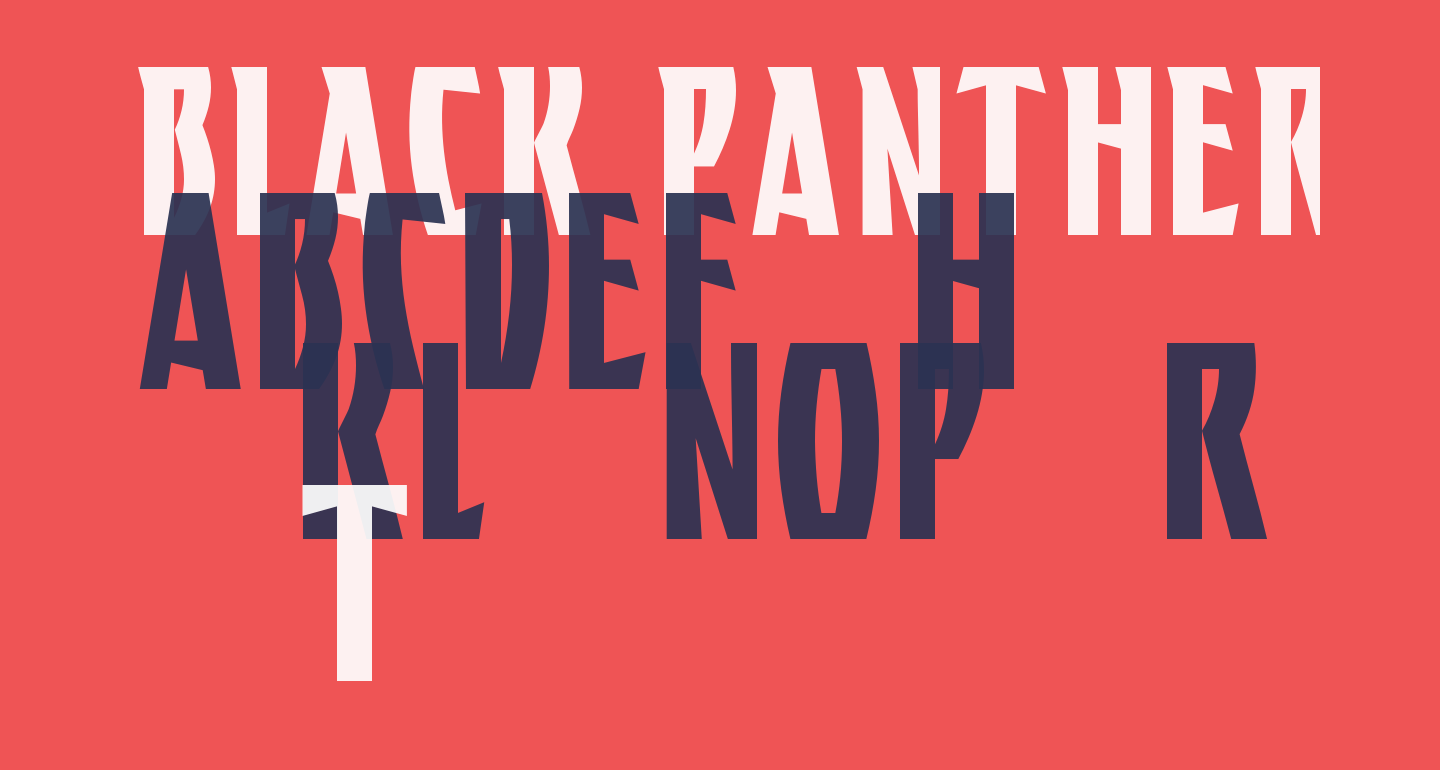 BLACK PANTHER free Font - What Font Is