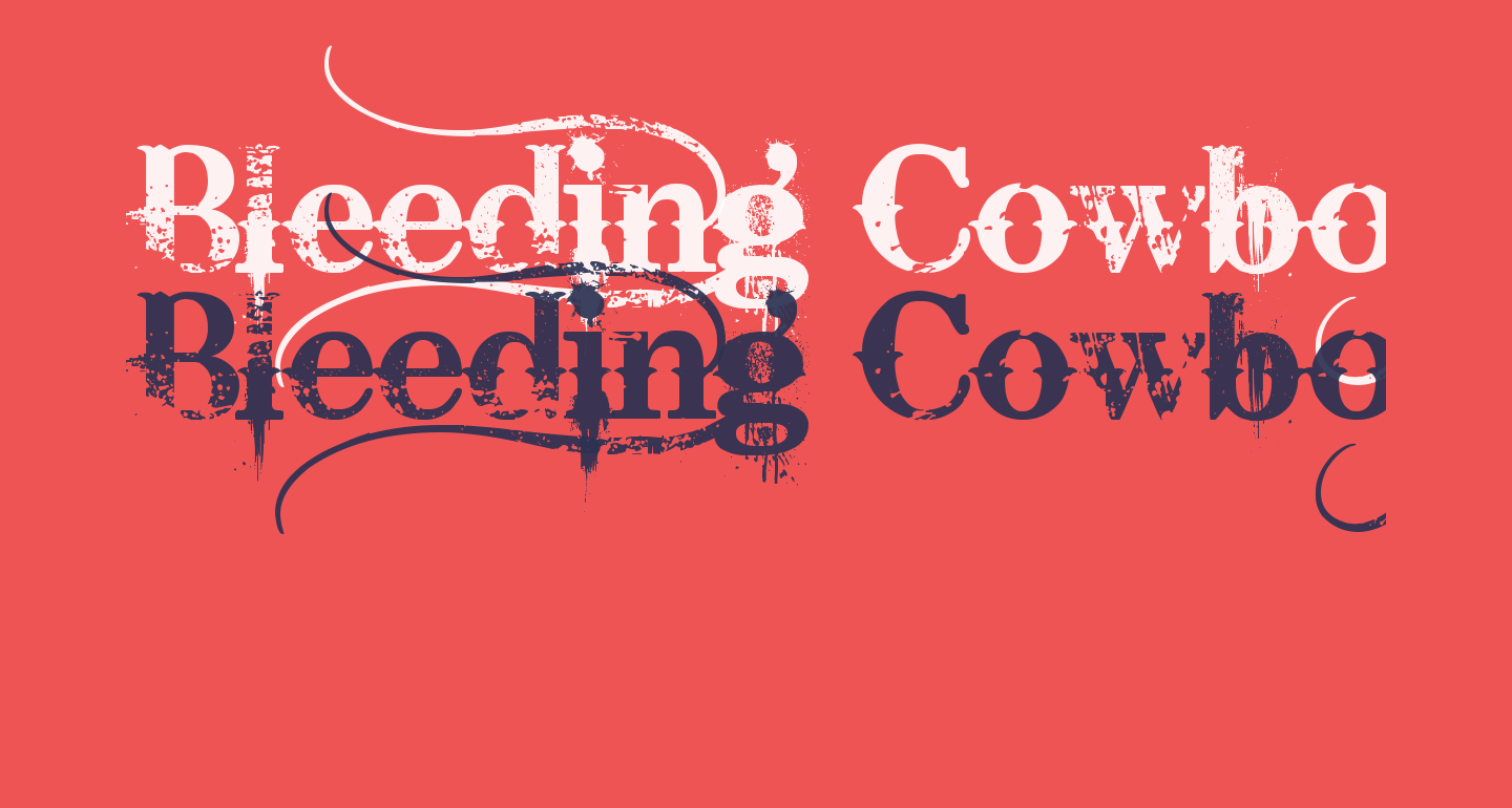 Bleeding Cowboys Free Font - What Font Is