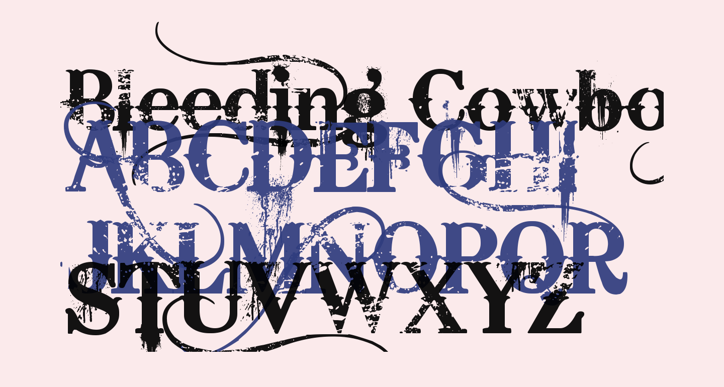 bleeding cowboy font for photoshop free download
