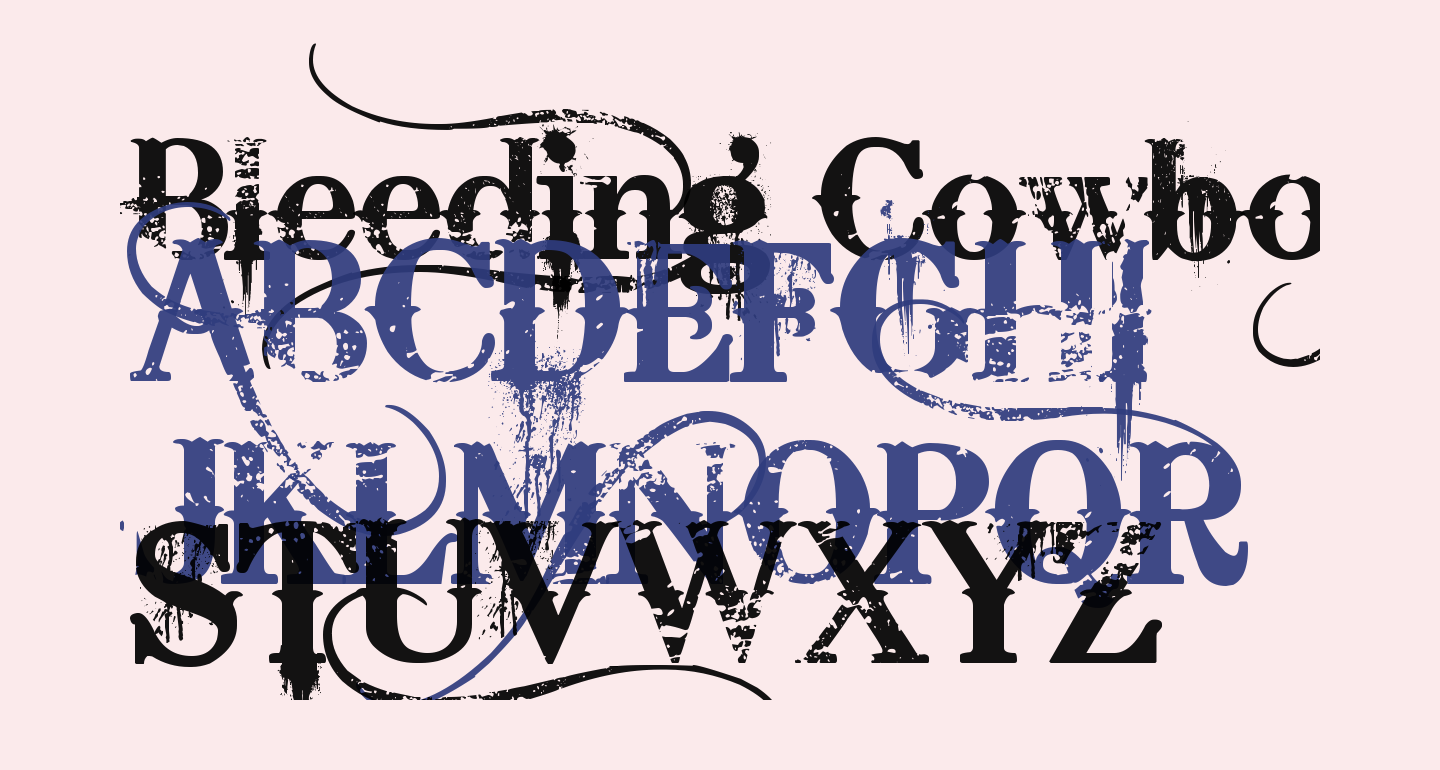 bleeding cowboy font photoshop free download