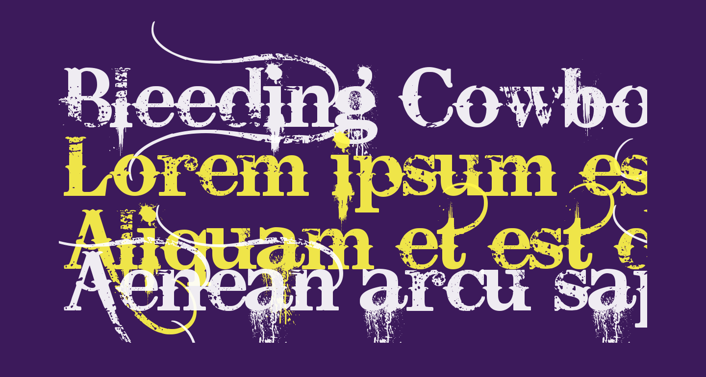 Bleeding Cowboys Free Font - What Font Is