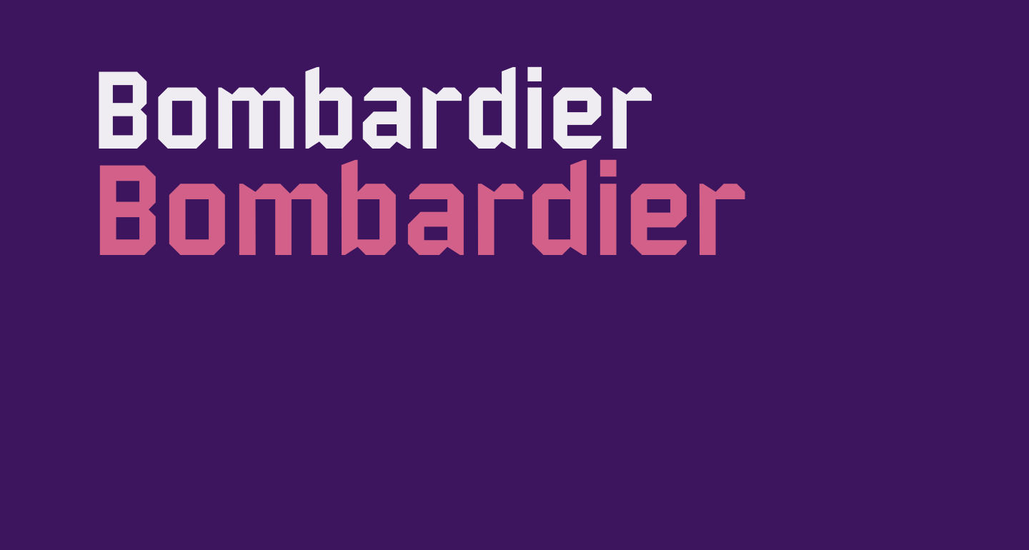 Bombardier free Font What Font Is