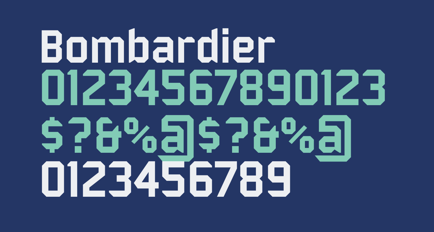 Bombardier free Font What Font Is