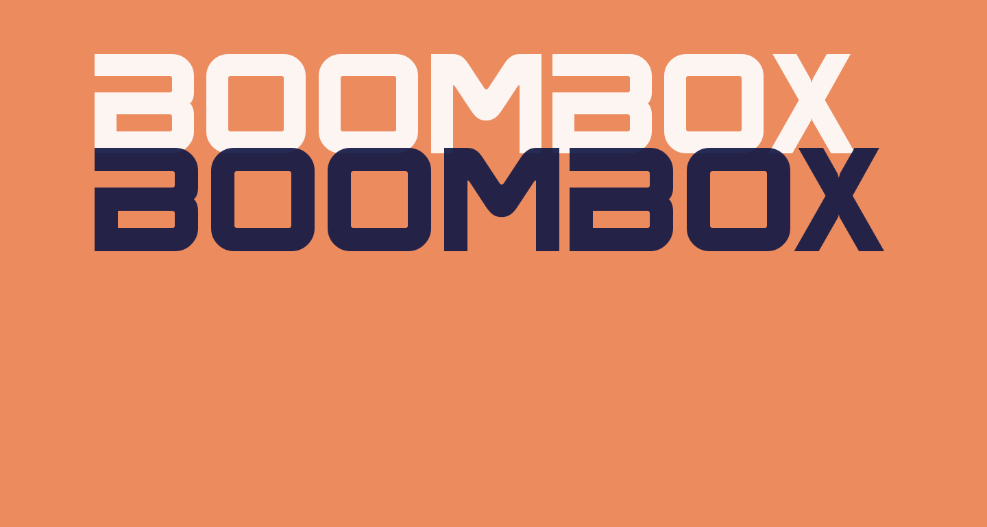BoomBox free Font What Font Is
