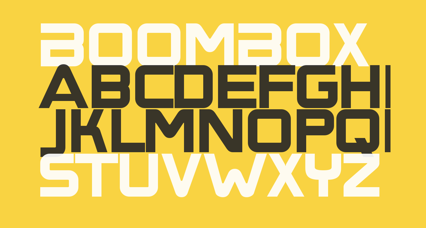 BoomBox free Font What Font Is