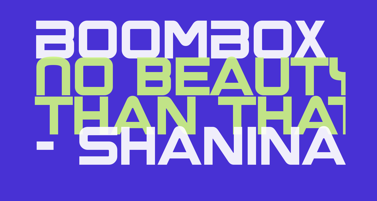 BoomBox free Font What Font Is
