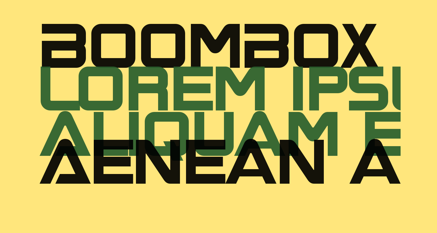 BoomBox free Font What Font Is