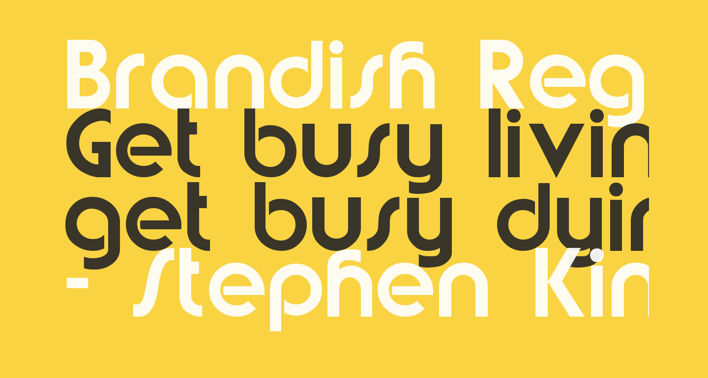 Brandish Regular free Font - What Font Is