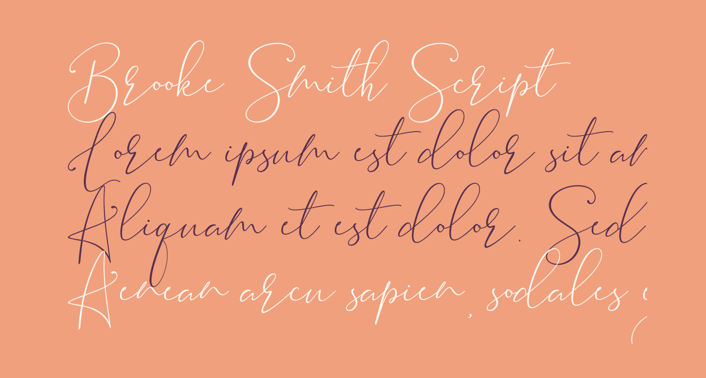 Brooke Smith Script free Font - What Font Is