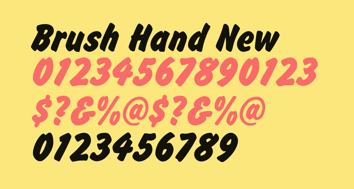 Brush Hand New free Font What Font Is