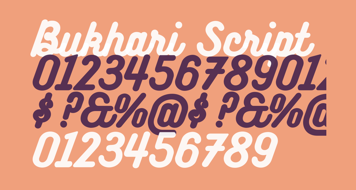 What Font Goes Well With Bukhari Script