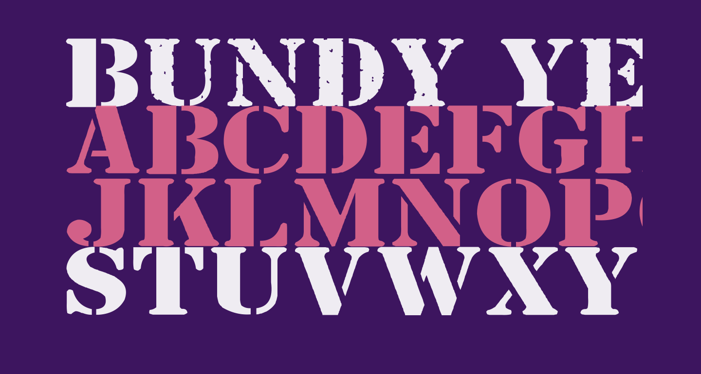 Bundy Yellow Solid free Font - What Font Is