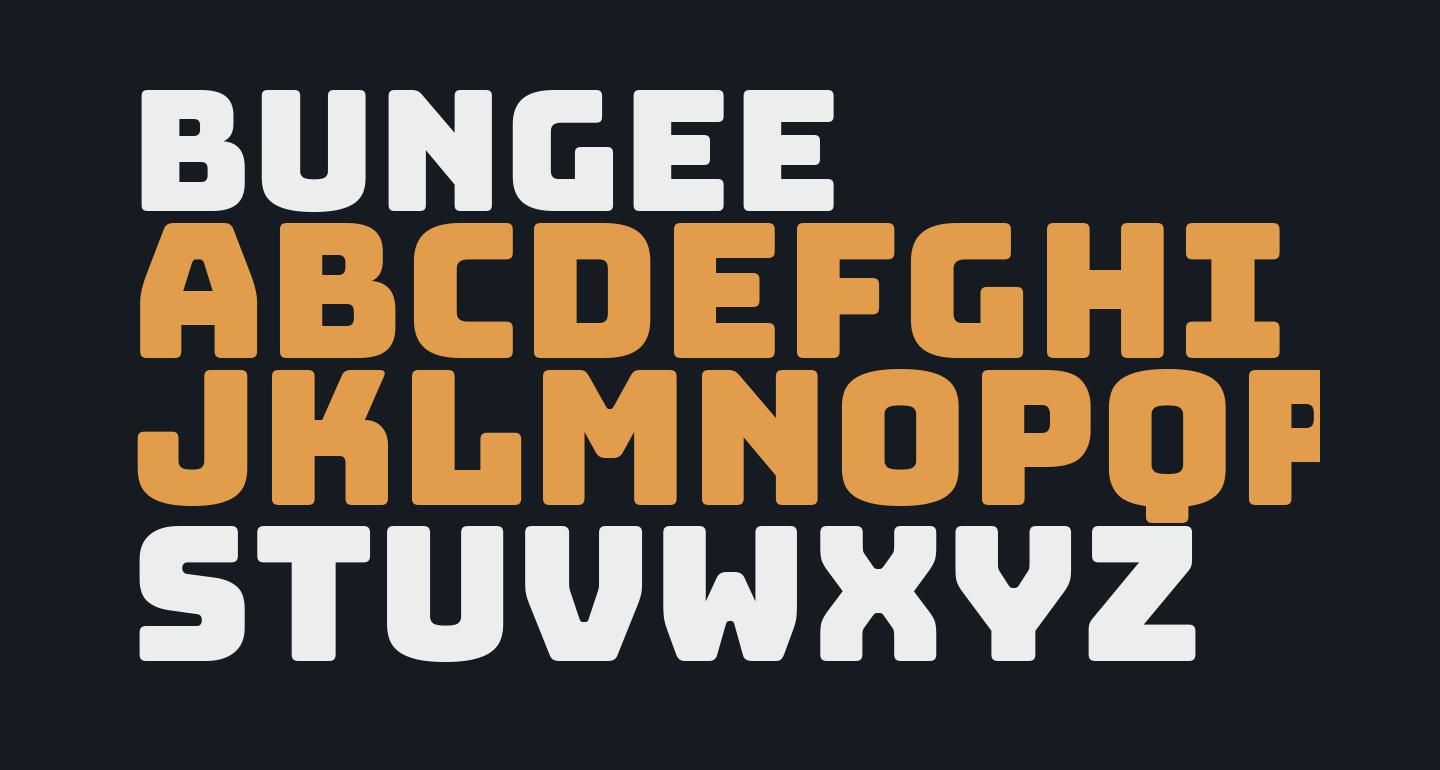 bungee font on photoshop download