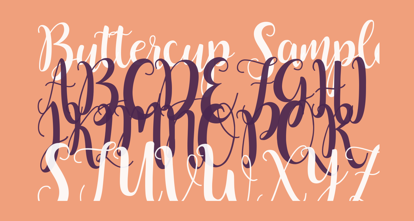 Buttercup Sample free Font What Font Is