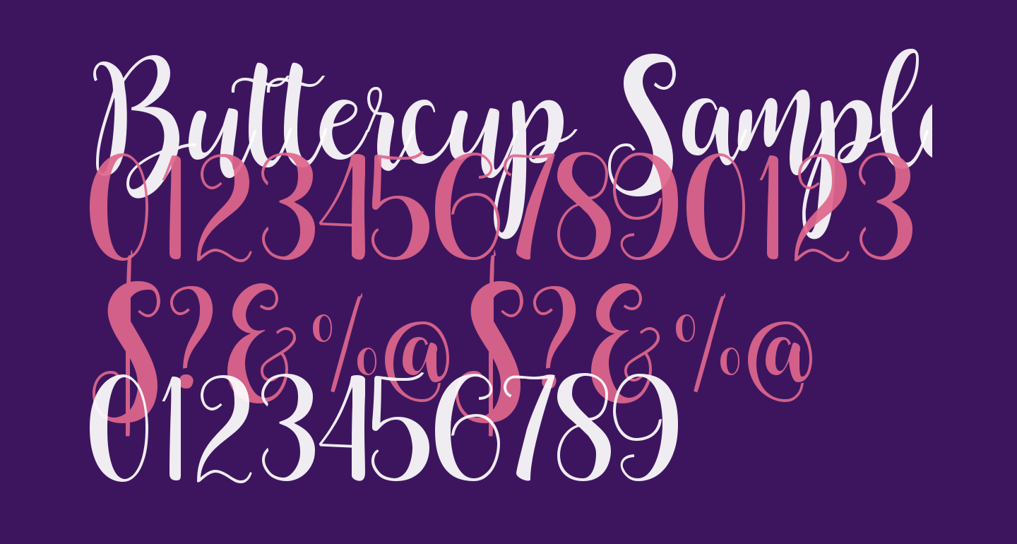Buttercup Sample free Font What Font Is