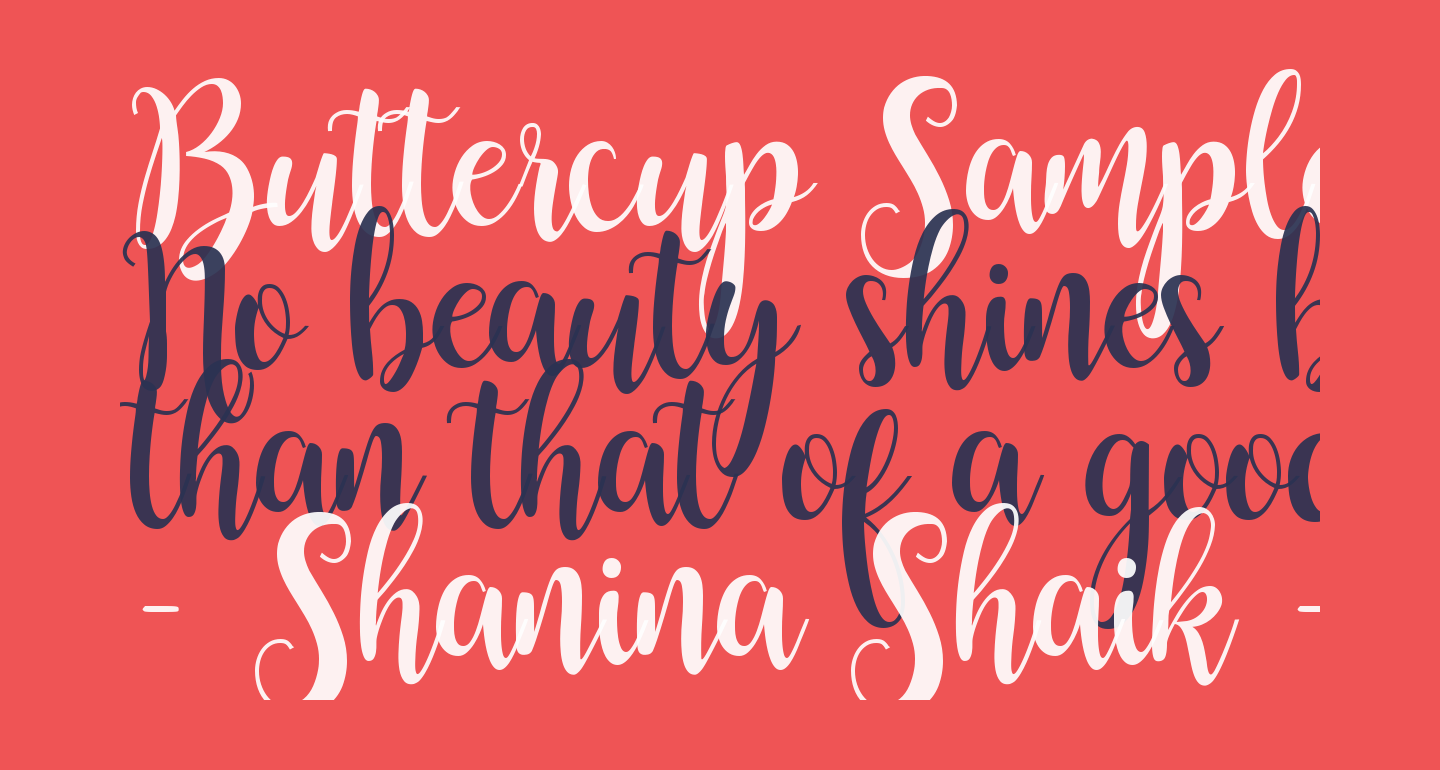 Buttercup Sample free Font What Font Is