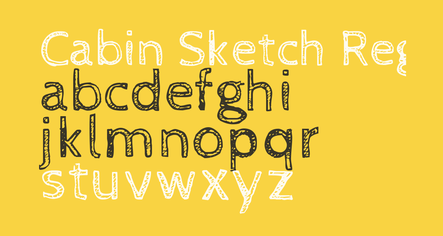 Cabin Sketch Regular Free Font What Font Is
