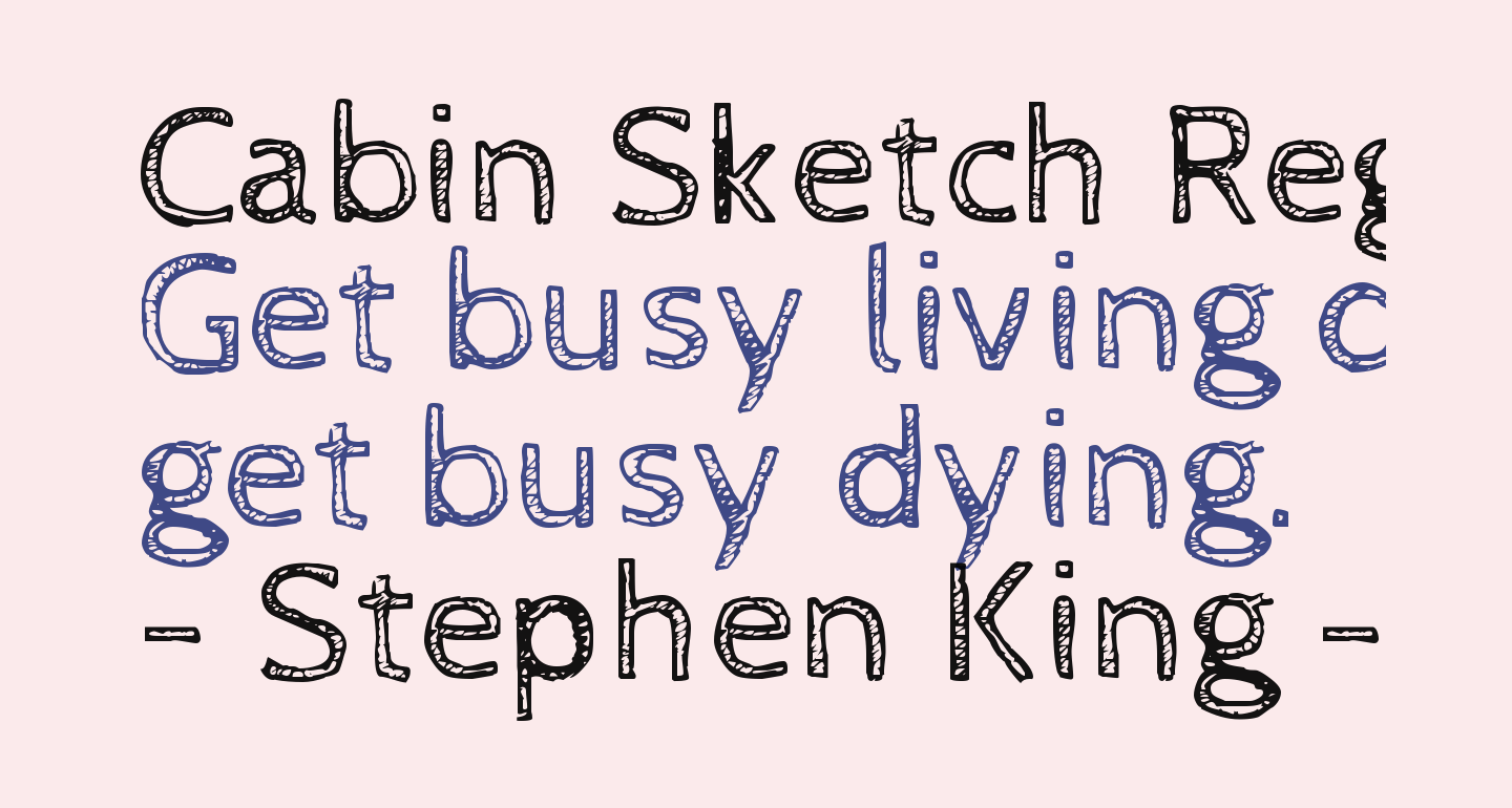 Cabin Sketch Regular Free Font What Font Is