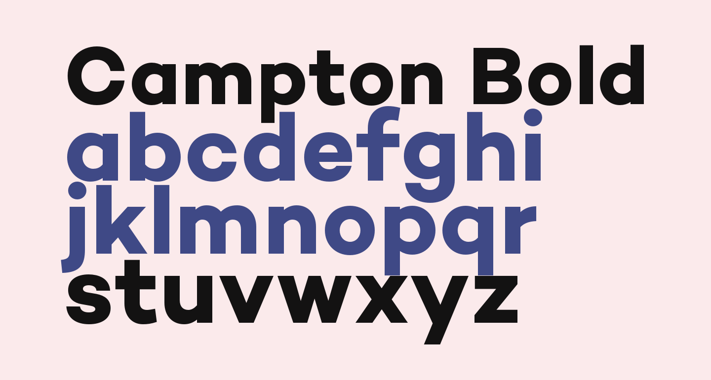 Campton Bold DEMO free Font What Font Is