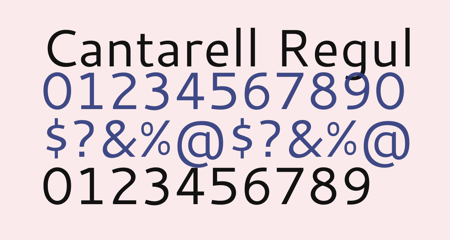 Cantarell Regular free Font - What Font Is