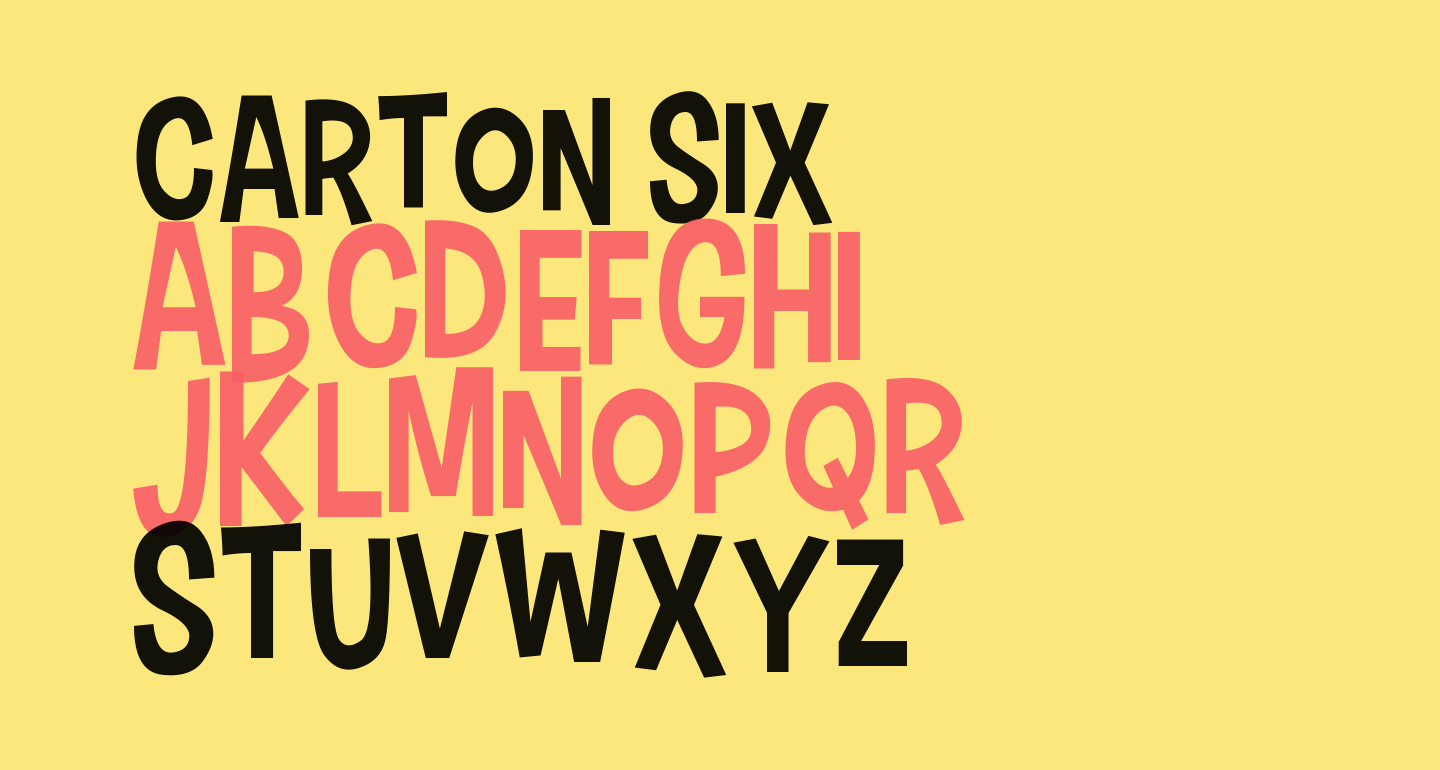 Carton Six free Font - What Font Is