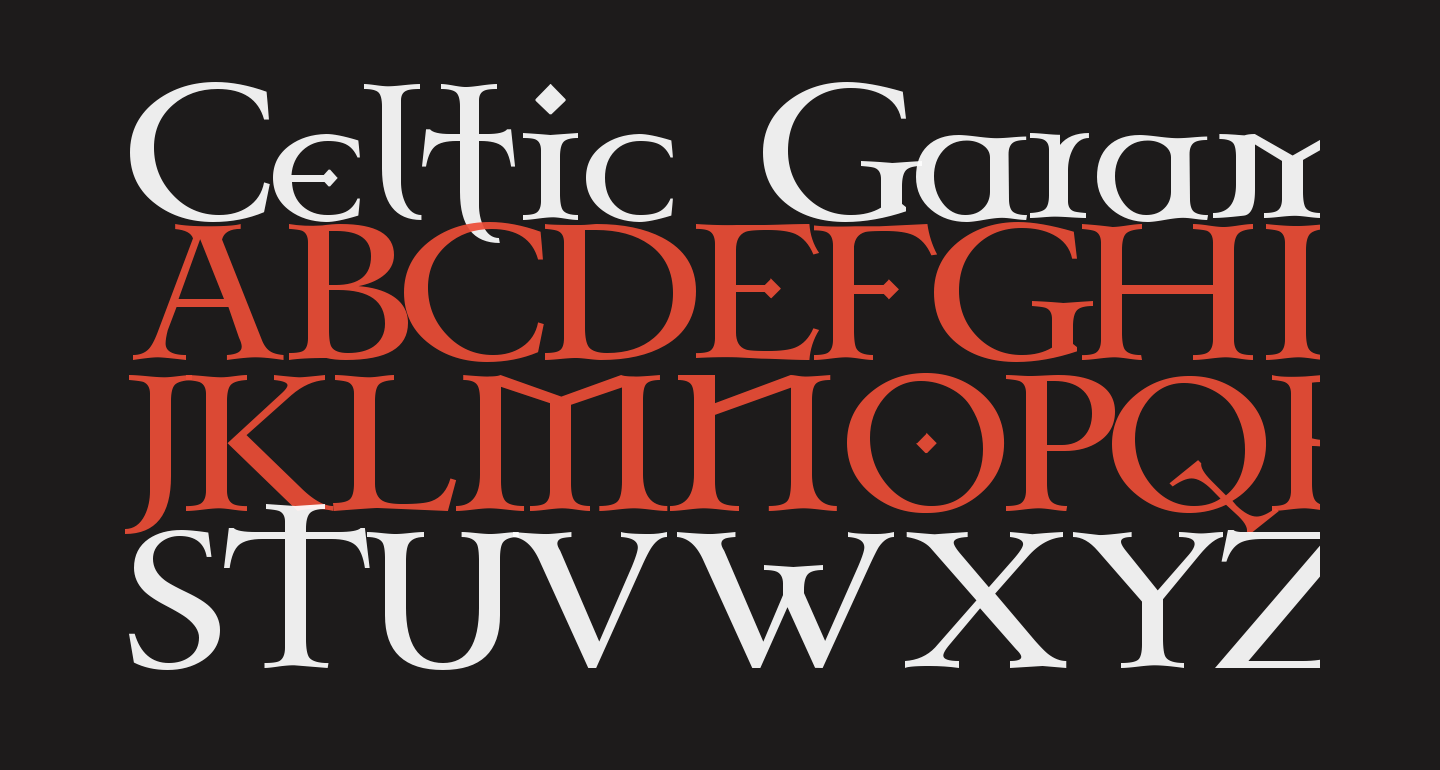 Celtic Garamond the 2nd free Font - What Font Is