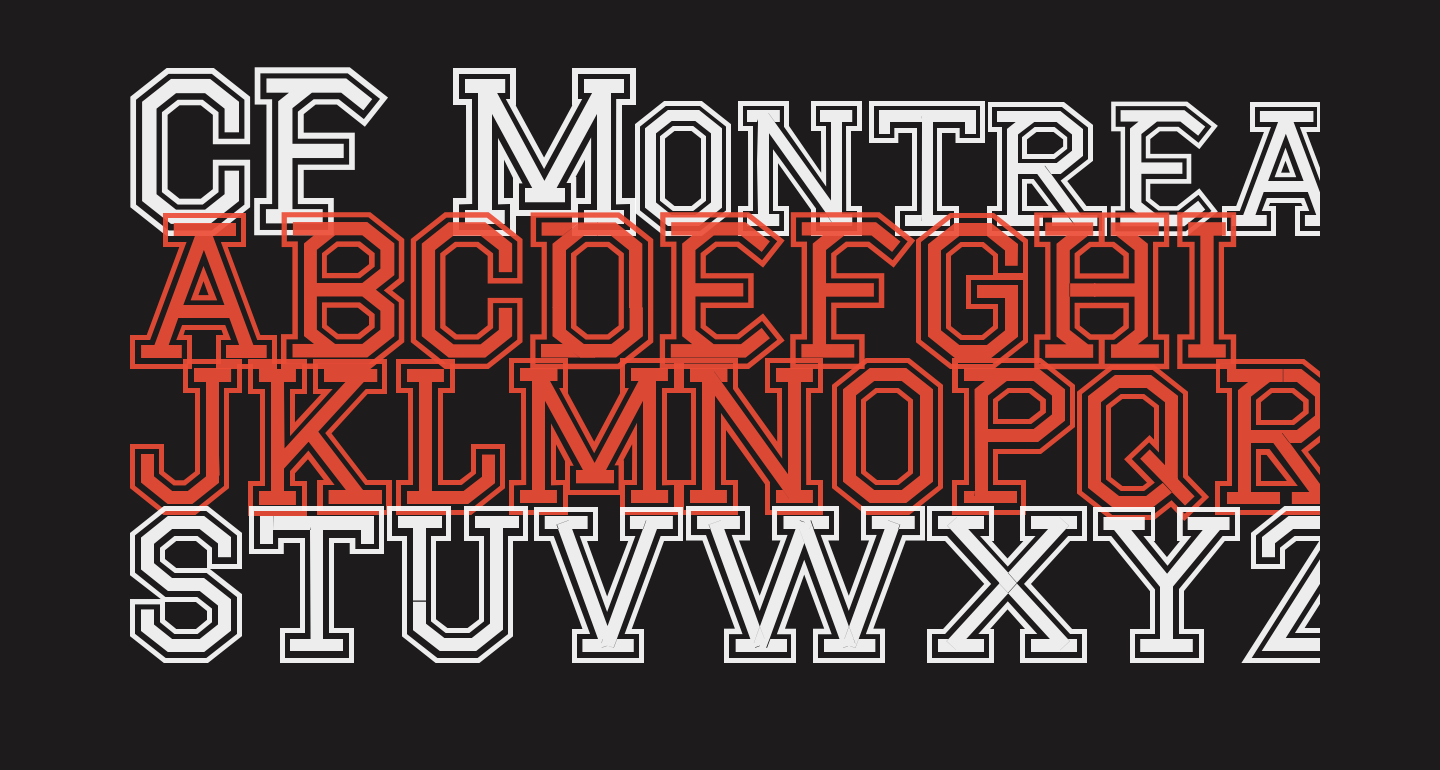 Cfmu Lettering CF Montreal High School Regular free Font - What Font Is