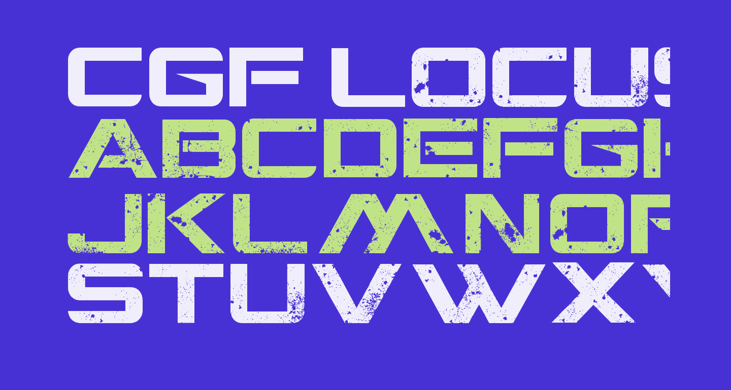 CGF Locust Resistance free Font What Font Is