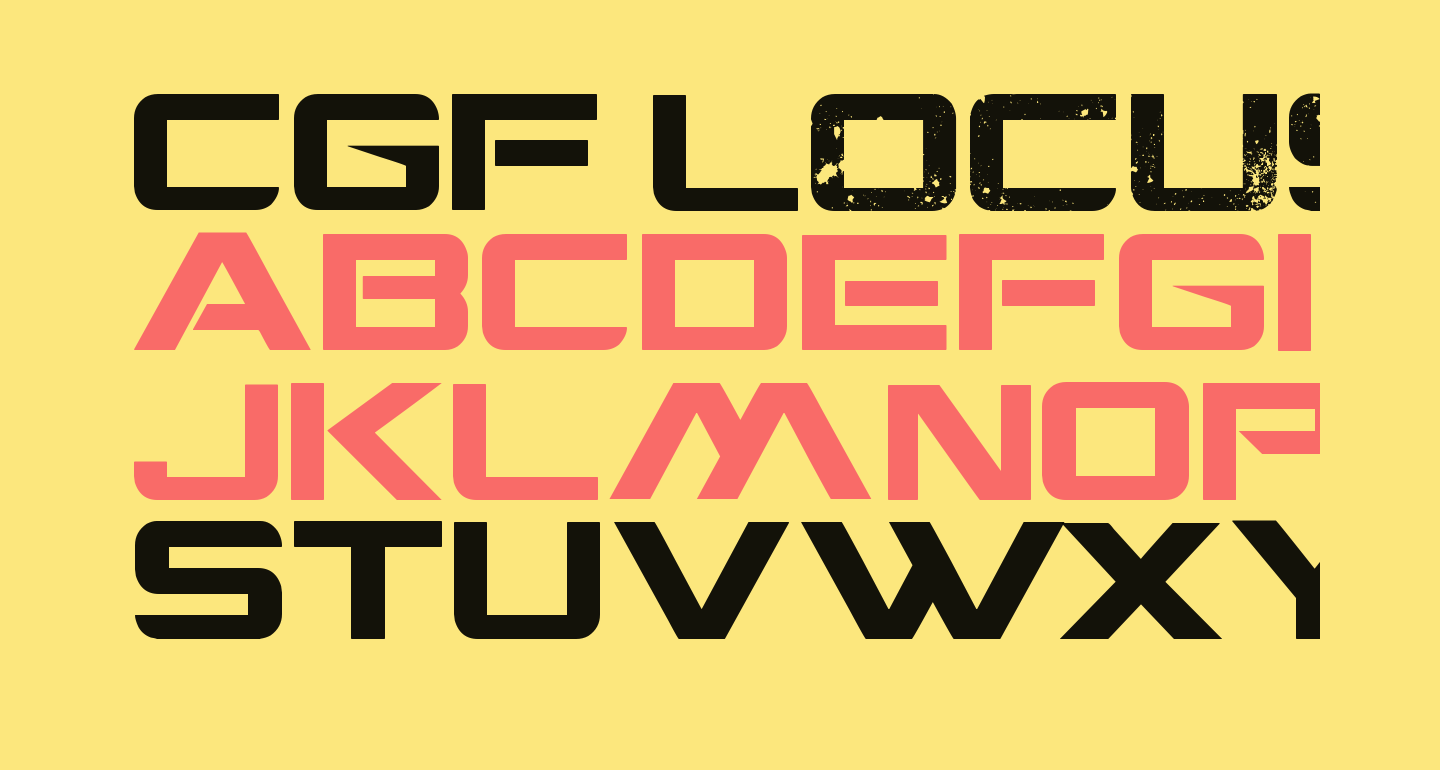CGF Locust Resistance free Font What Font Is