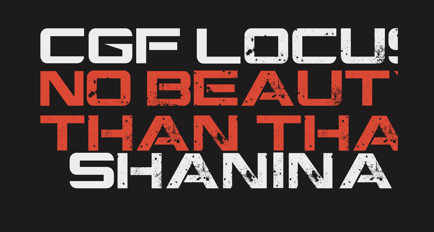CGF Locust Resistance free Font What Font Is
