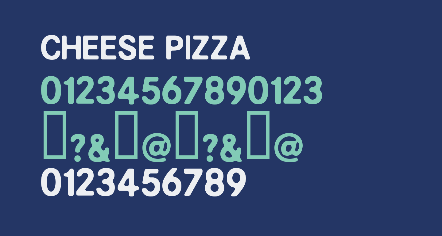 CHEESE PIZZA free Font What Font Is