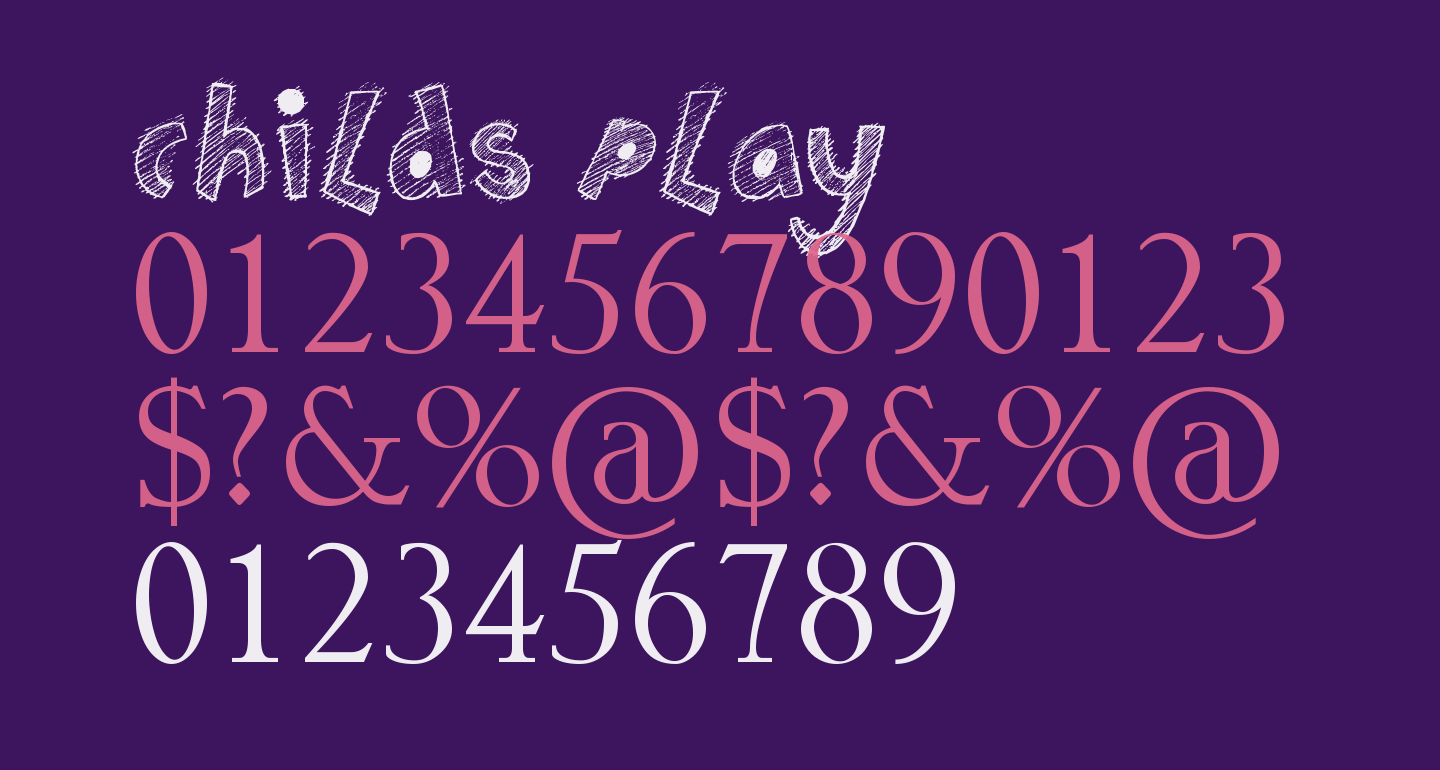 Childs Play free Font What Font Is