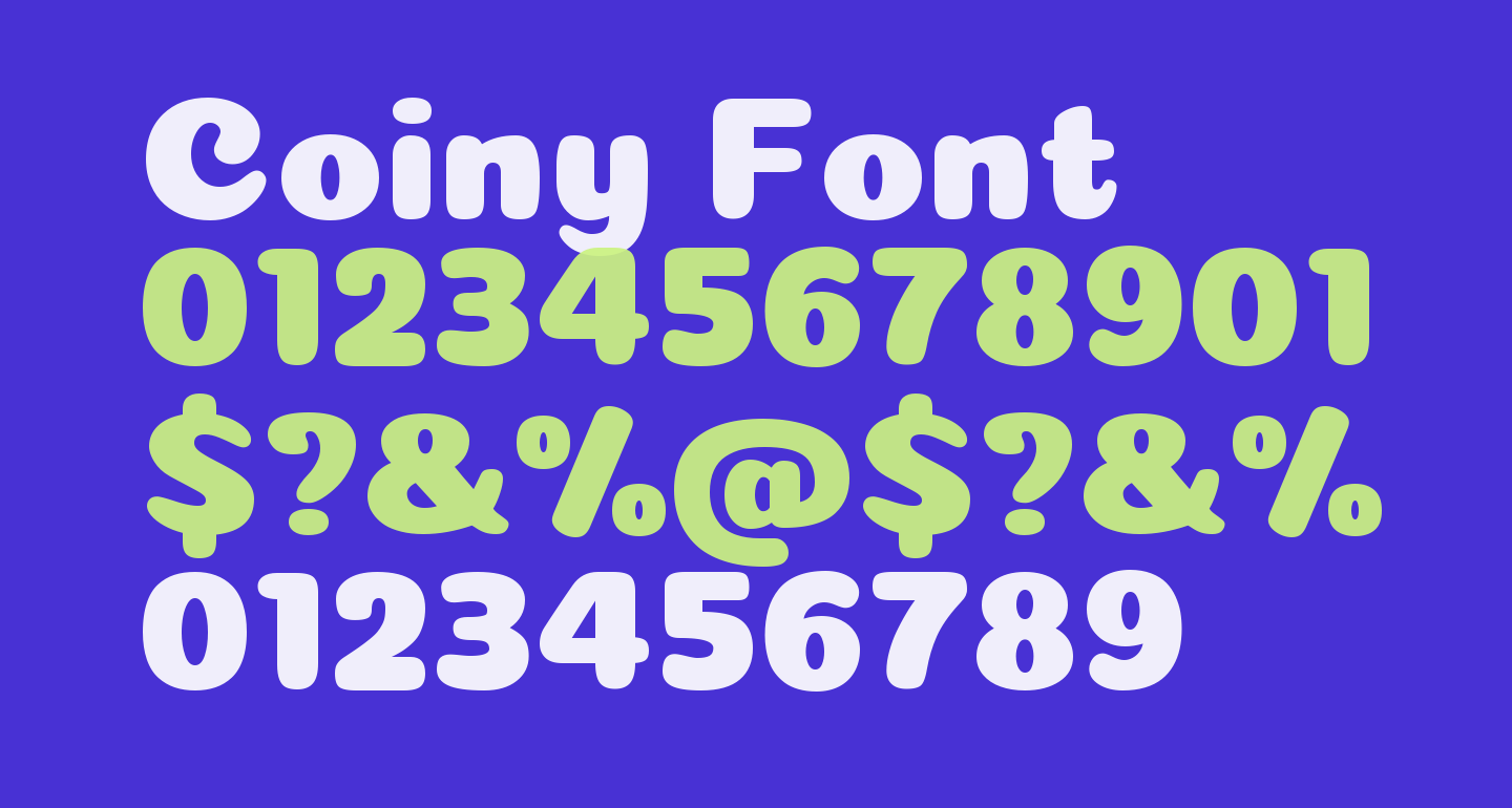 Coiny Free Font What Font Is