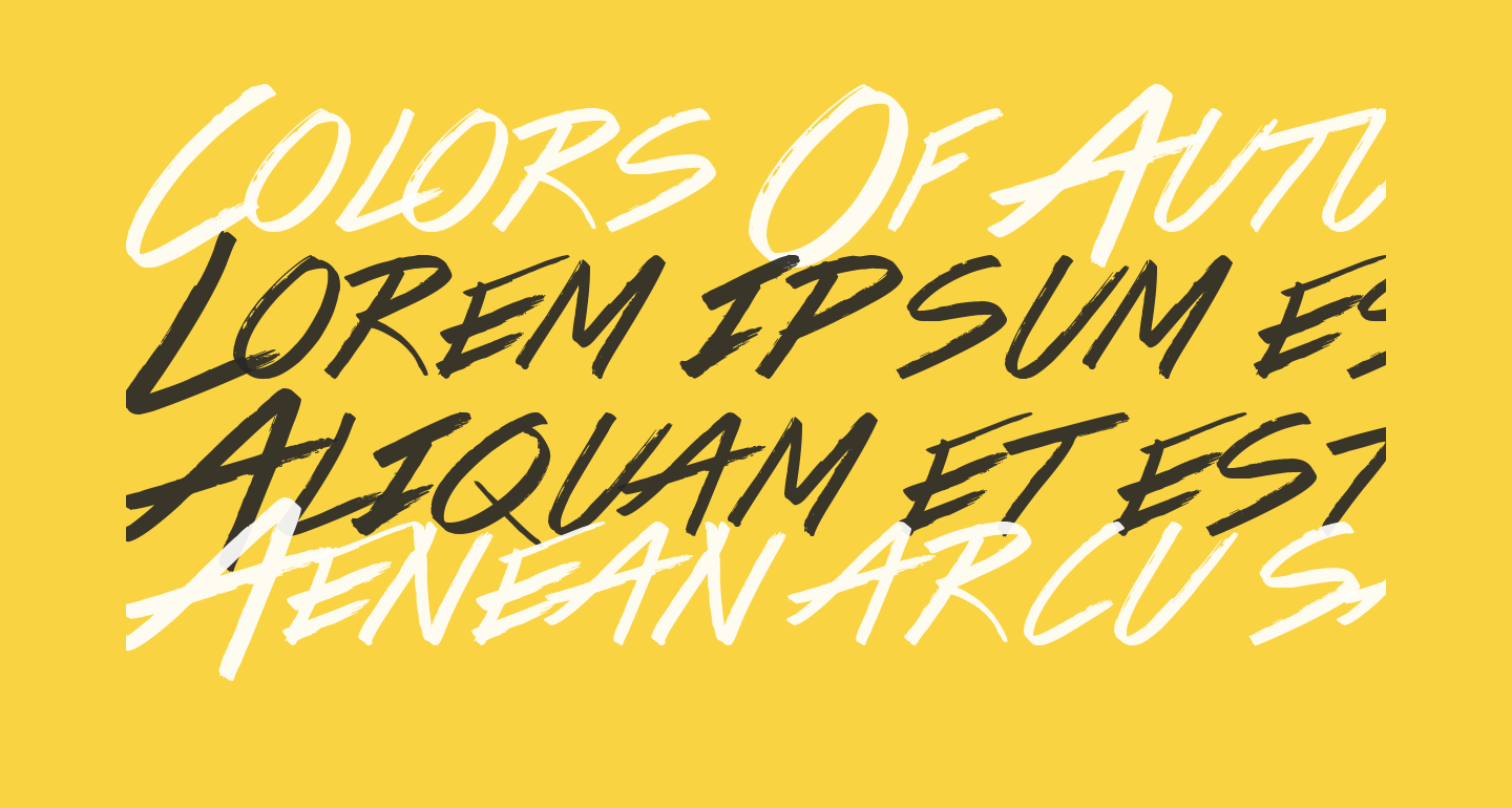 Colors Of Autumn free Font - What Font Is